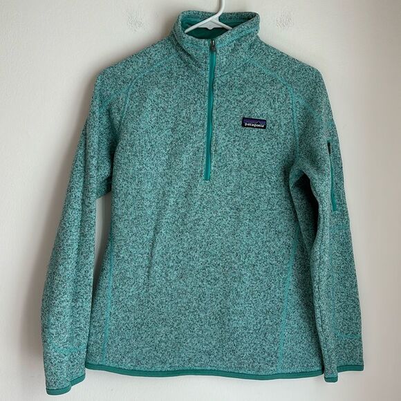 Patagonia Women's Better Sweater 1/4-Zip Fleece jacket medium weight coat EUC! - Picture 1 of 11